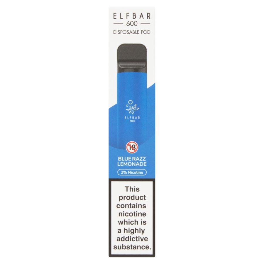 ELFBAR 600 Blue Razz Lemonade Disposable Vape - Case of 10