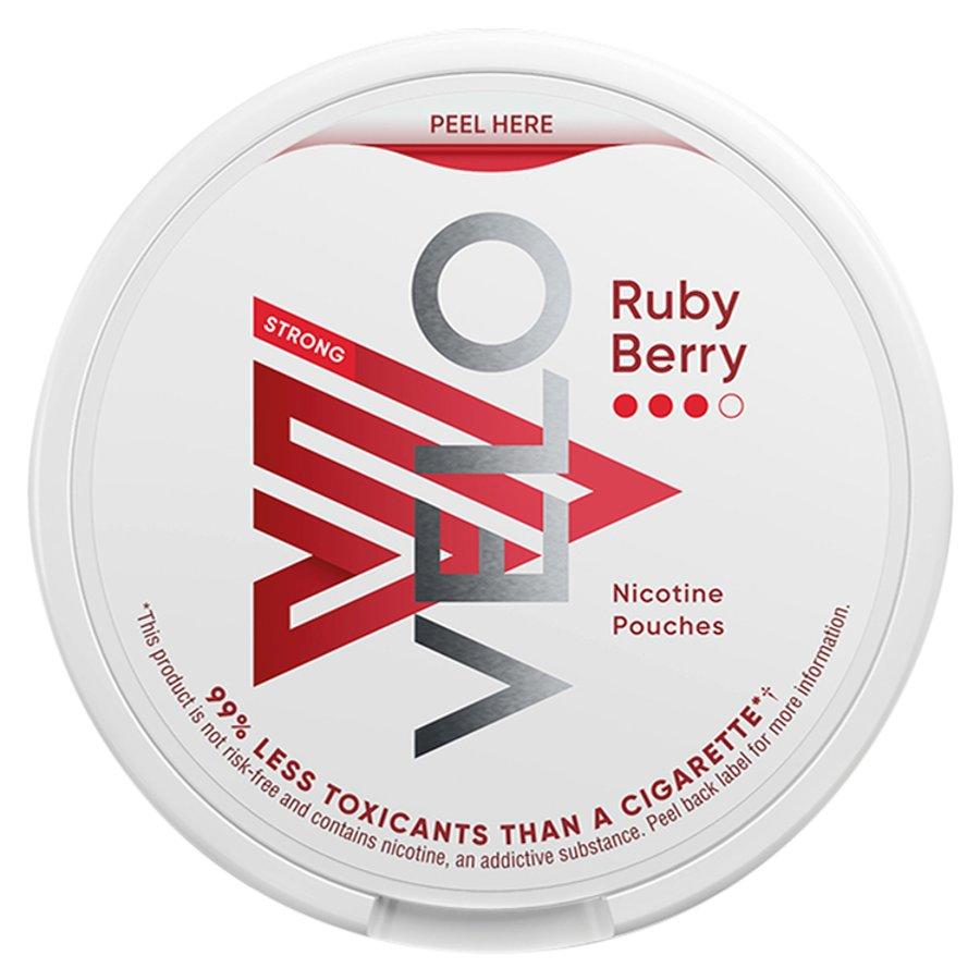 Velo Ruby Berry Nicotine Pouch 10mg - Case of 10