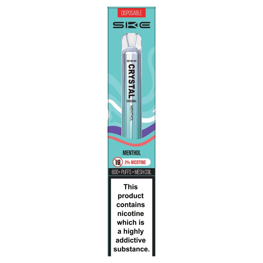 SKE Crystal Bar 600 Menthol Disposable Vape 20mg - Case of 10