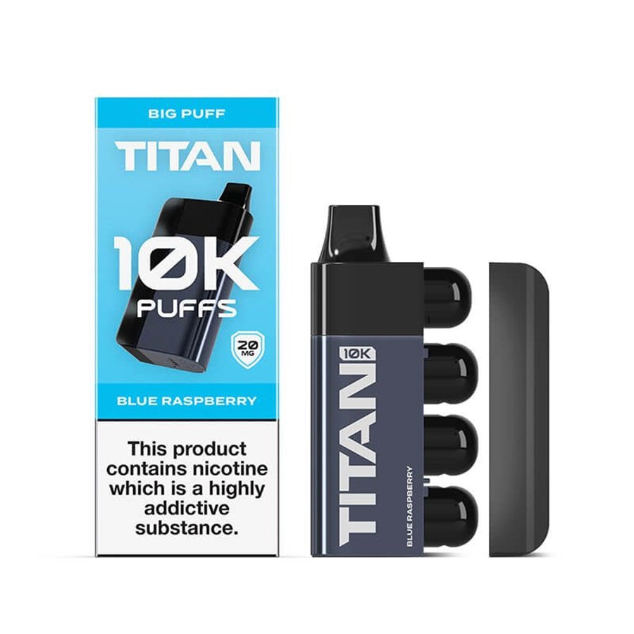 Titan 10K Blue Raspberry Prefilled Pod Kit - Case of 5