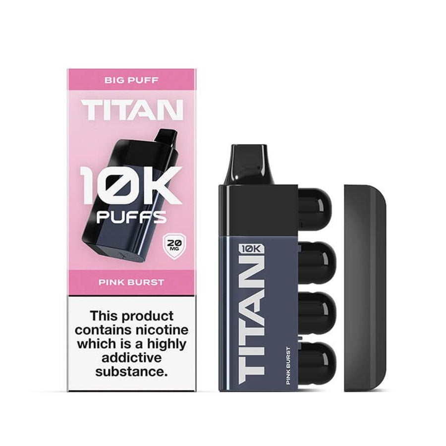 Titan 10K Pink Burst Prefilled Pod Kit - Case of 5