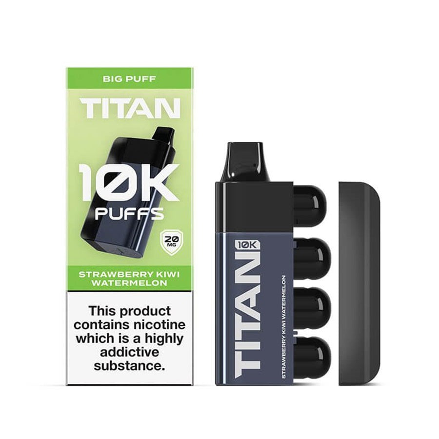 Titan 10K Strawberry Kiwi Watermelon Prefilled Pod Kit - Case of 5