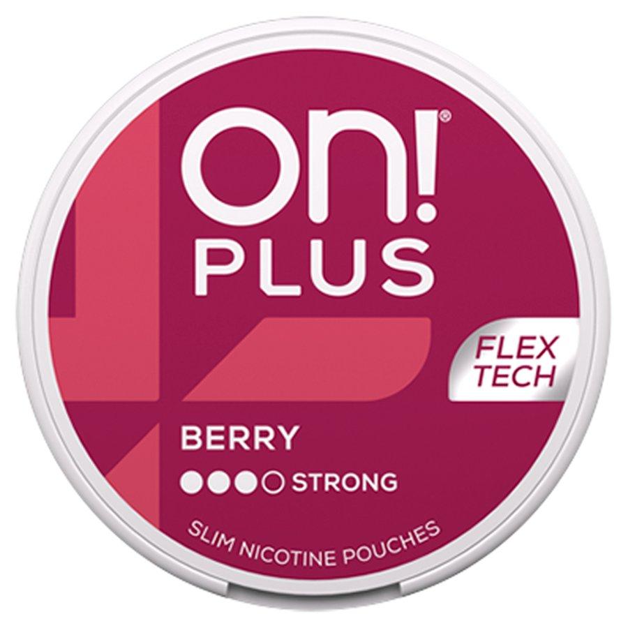 On! Plus Berry Nicotine Pouches - Case of 5