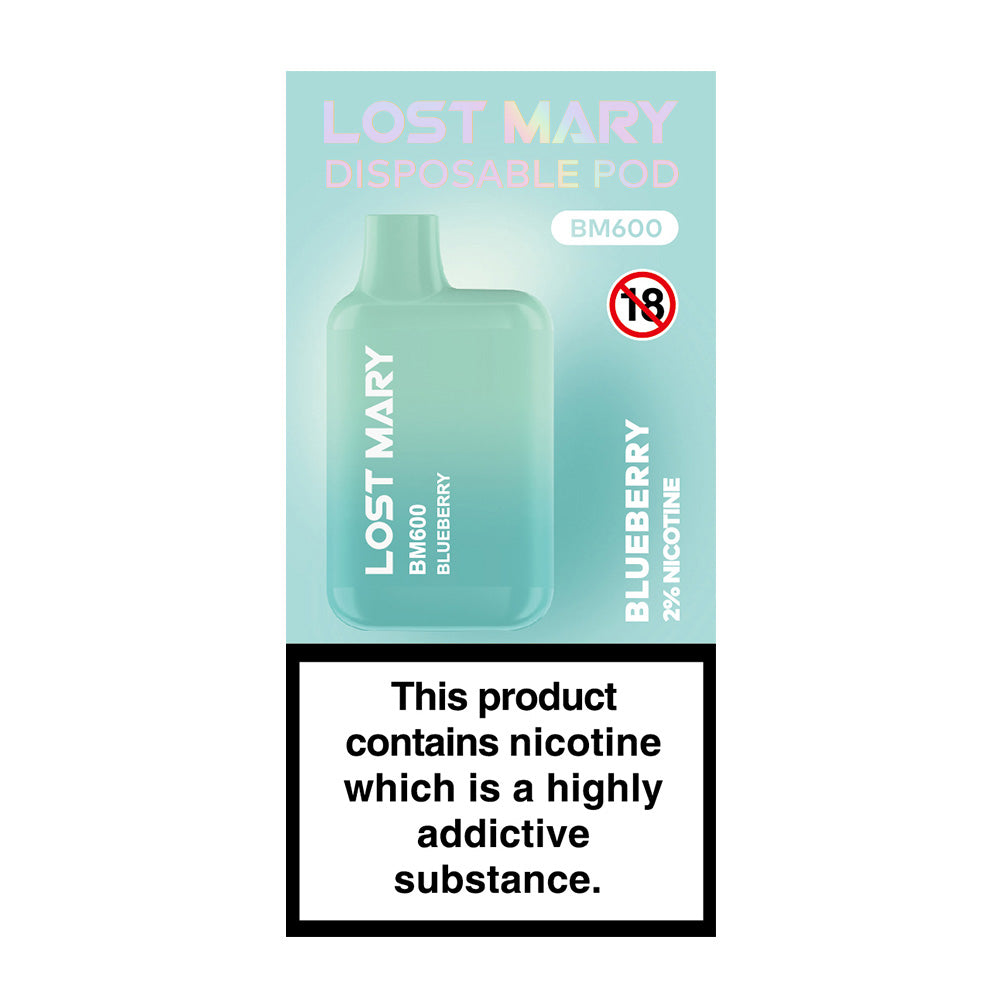 Lost Mary BM600 Blueberry Disposable Vape - Case of 10