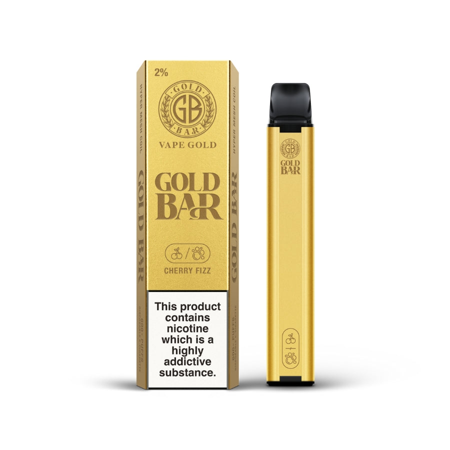 Gold Bar 600 Cherry Fizz Disposable Vape - Case of 10