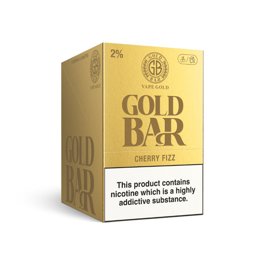 Gold Bar 600 Cherry Fizz Disposable Vape - Case of 10