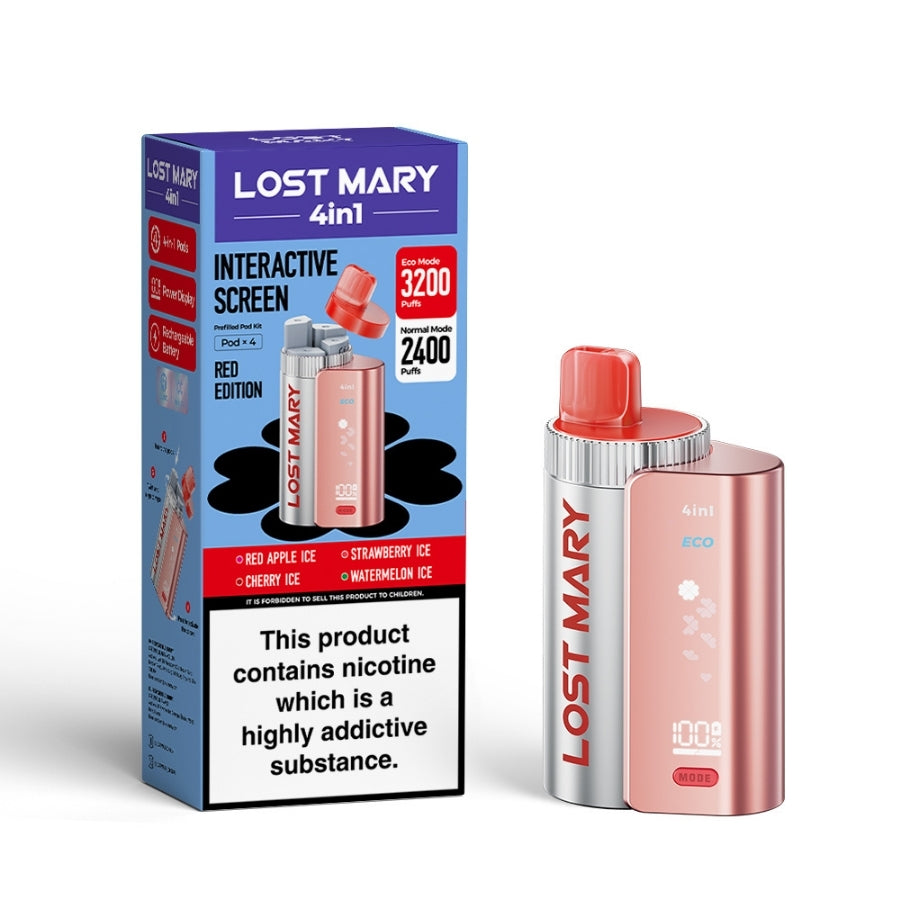 Lost Mary 4 in 1 Kit Red Edition - Case of 5