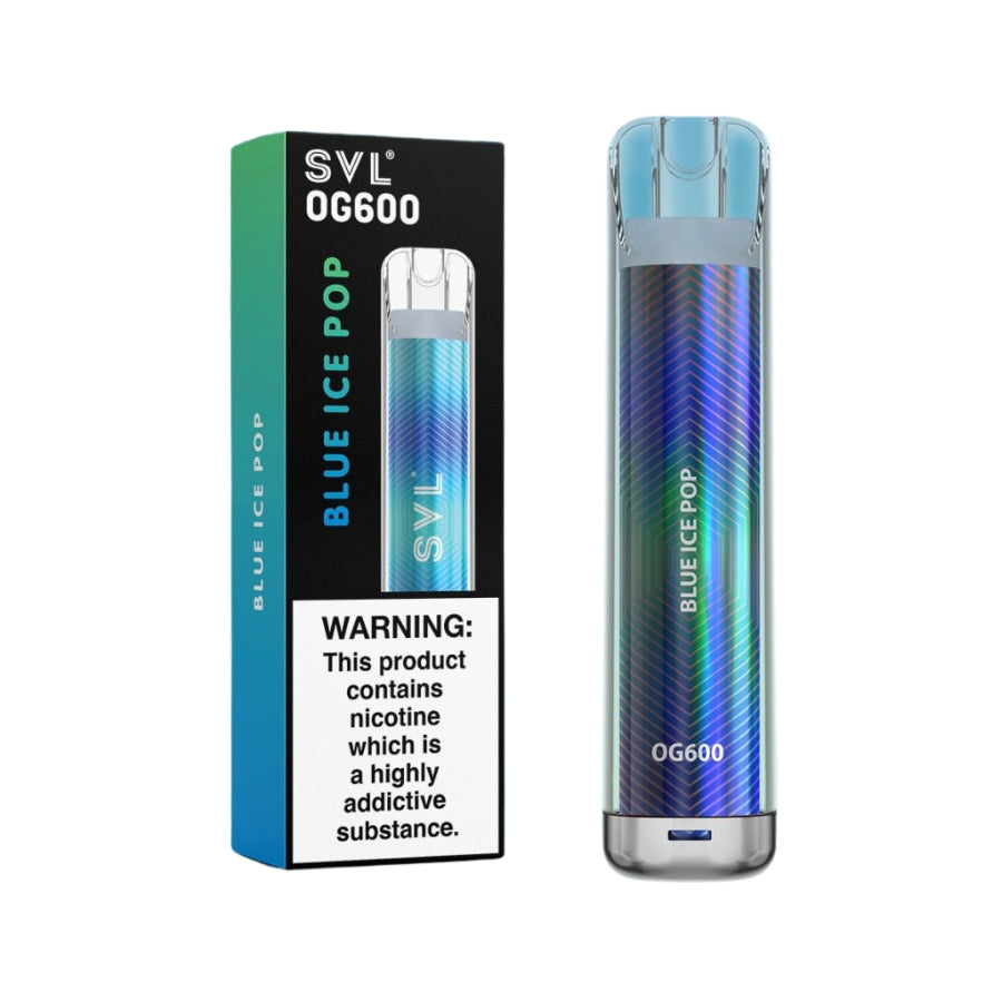 SVL OG600 Blue Ice Pop Disposable Vape - Case of 10