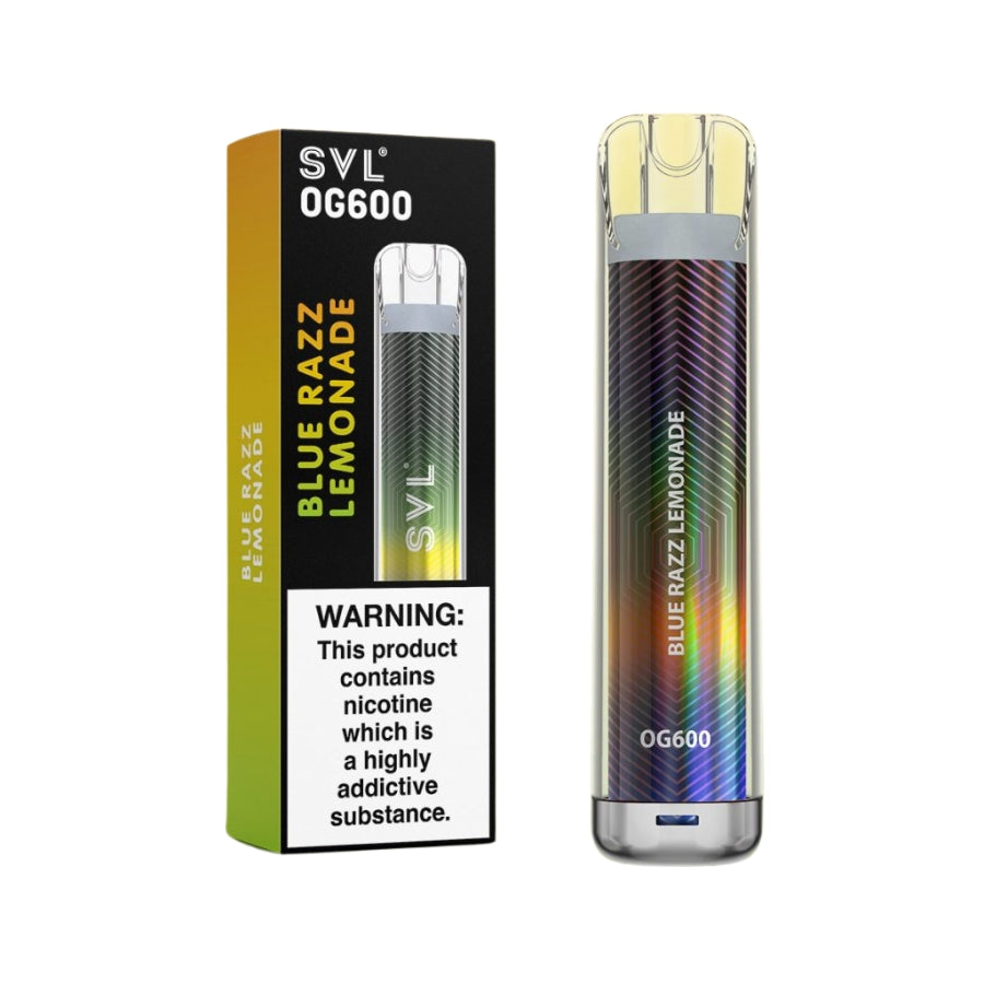 SVL OG600 Blue Razz Lemonade Disposable Vape - Case of 10