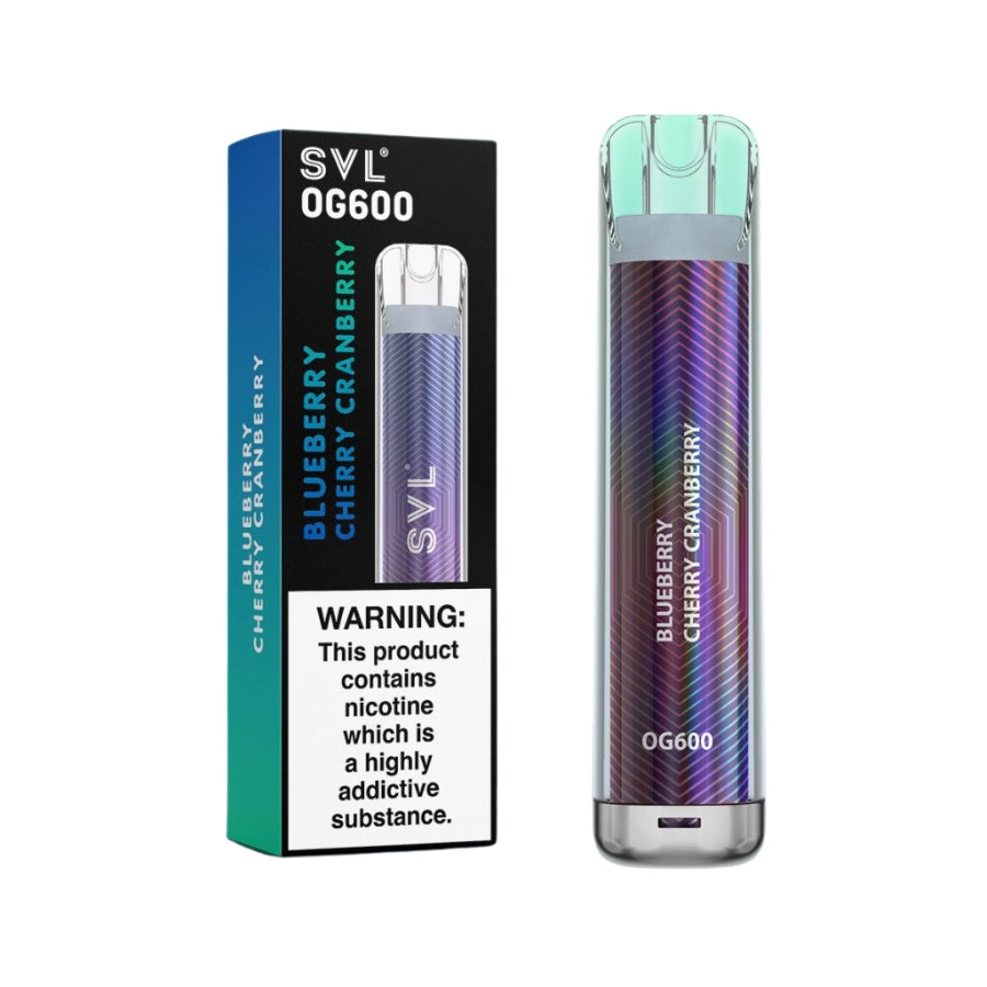 SVL OG600 Blueberry Cherry Cranberry Disposable Vape - Case of 10