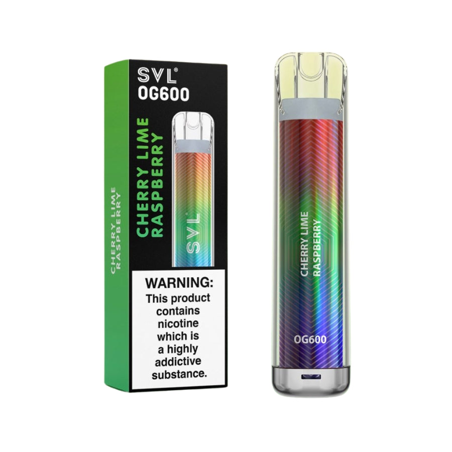 SVL OG600 Cherry Lime Raspberry Disposable Vape - Case of 10