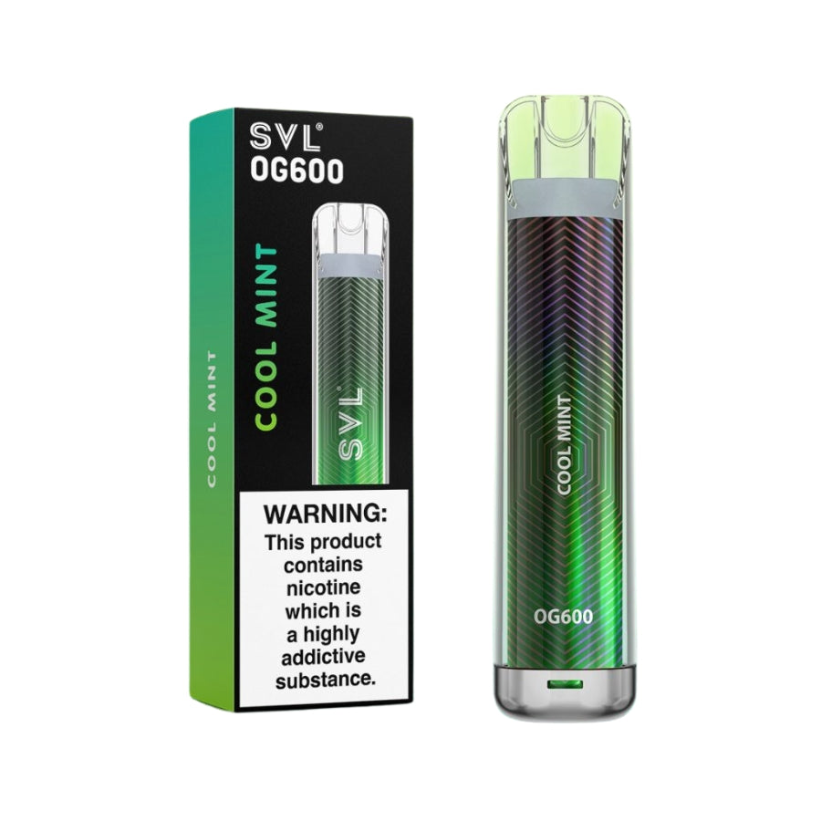 SVL OG600 Cool Mint Disposable Vape - Case of 10