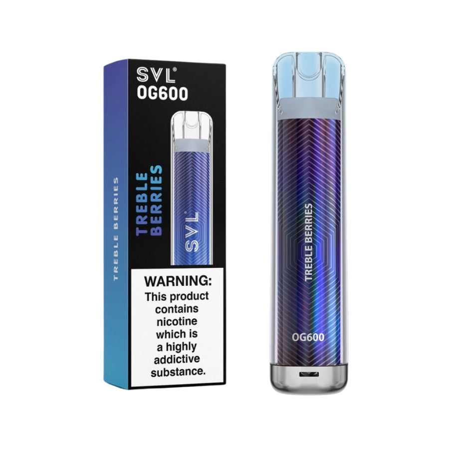 SVL OG600 Treble Berries Disposable Vape - Case of 10