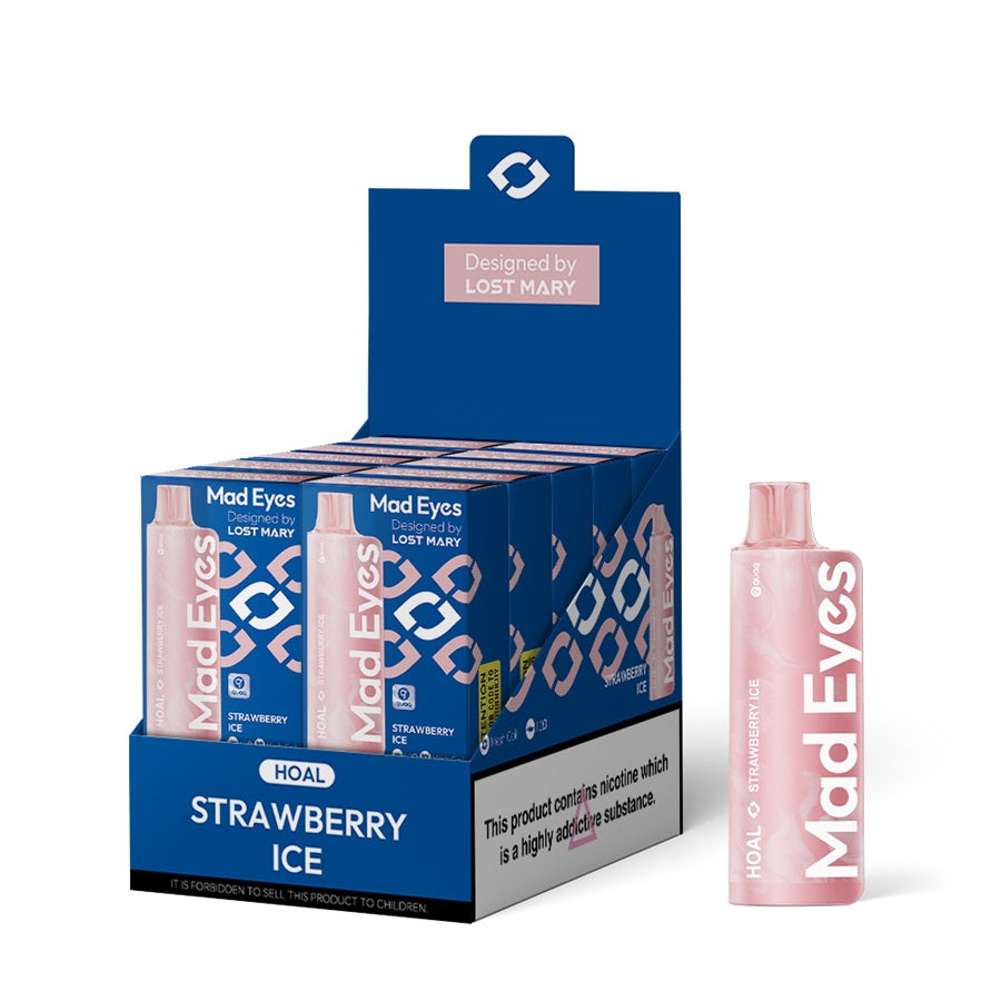 Strawberry Ice Mad Eyes HOAL Disposable Vape by Lost Mary - Case of 10