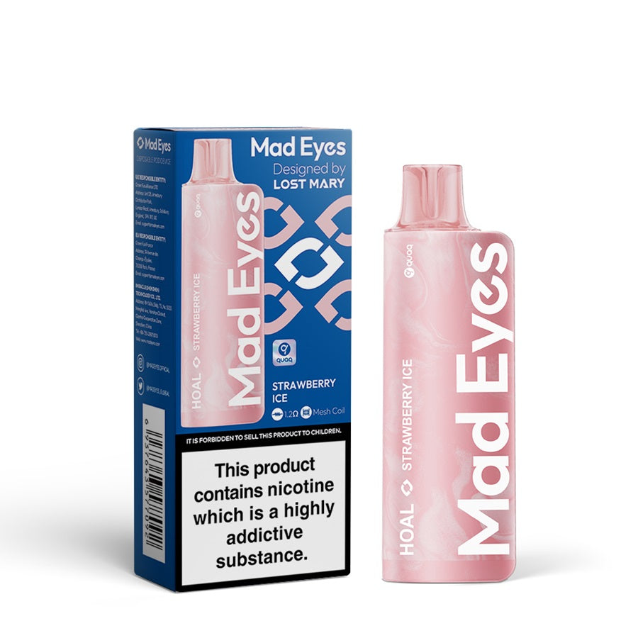 Strawberry Ice Mad Eyes HOAL Disposable Vape by Lost Mary - Case of 10