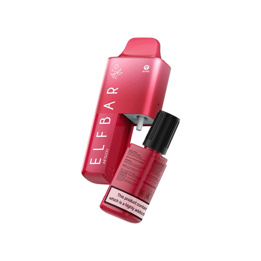 ELFBAR AF5000 Disposable Vape Kit, Strawberry Ice - Case of 5