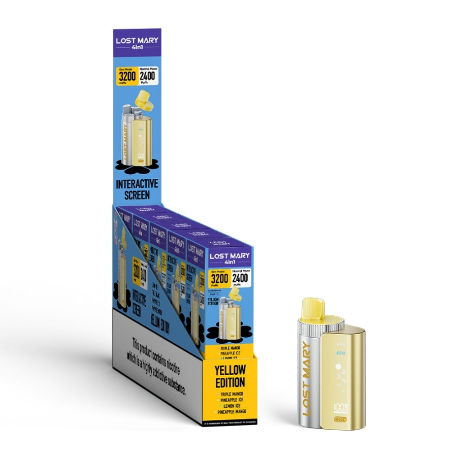 Lost Mary 4 in 1 Kit Yellow Edition - Case of 5