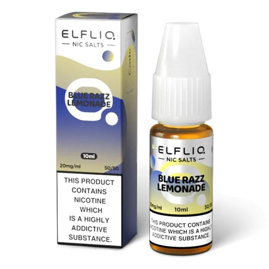 ELFBAR ElfLiq Blue Razz Lemonade Nic Salt E-Liquid 10ml - Case of 10