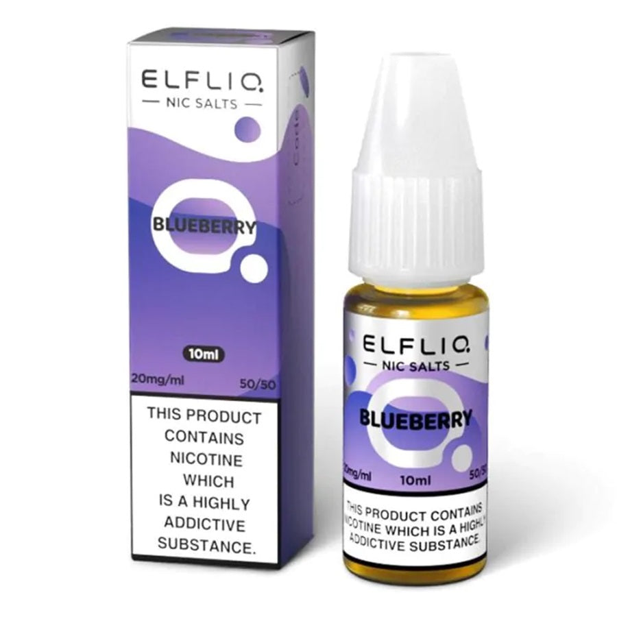 ELFBAR ElfLiq Blueberry Nic Salt E-Liquid 10ml - Case of 10