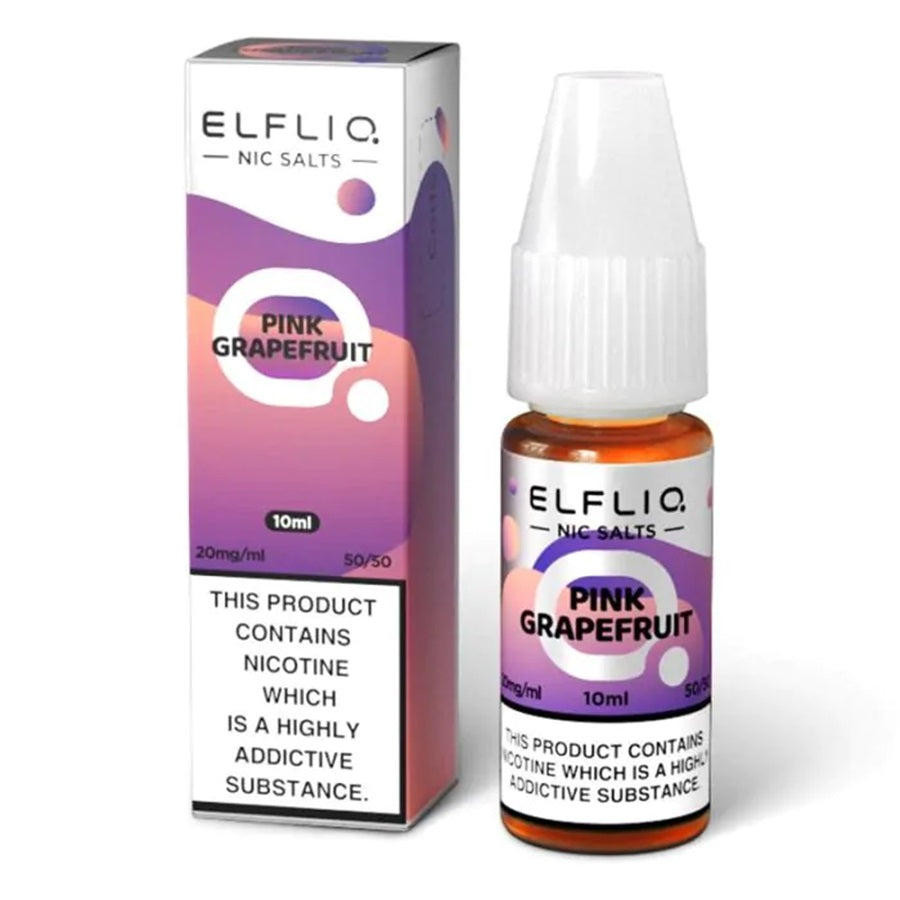 ELFBAR ElfLiq Pink Grapefruit Nic Salt E-Liquid 10ml - Case of 10