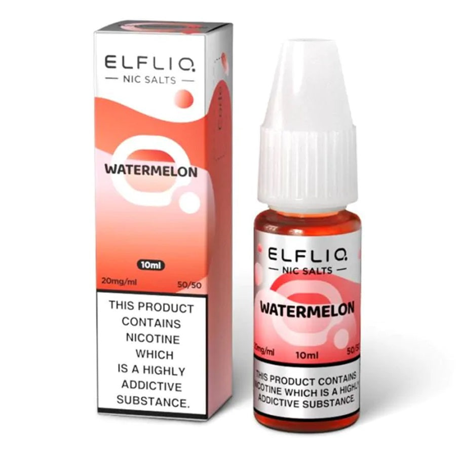 ELFBAR ElfLiq Watermelon Nic Salt E-Liquid 10ml - Case of 10